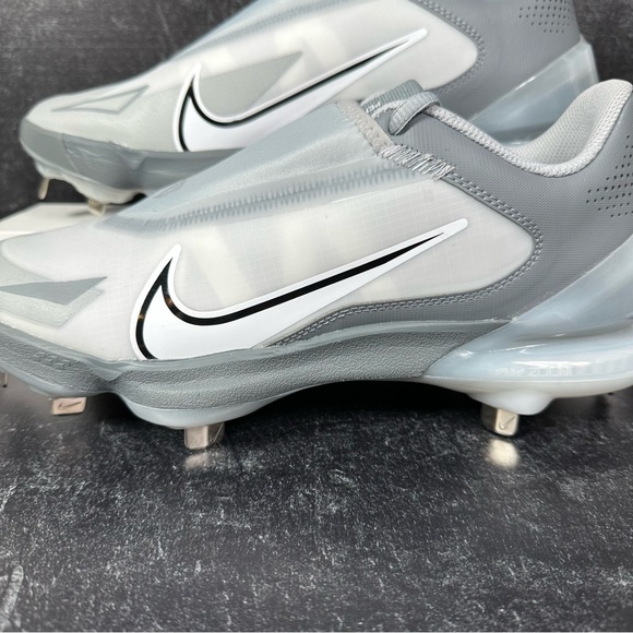 FORCE ZOOM TROUT 8 PRO WOLF GREY GRAY MENS BASEBALL CLEATS SIZE 8.5 METAL STUDS - Picture 7 of 10